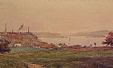 Jasper Francis Cropsey Looking North on the Hudson painting